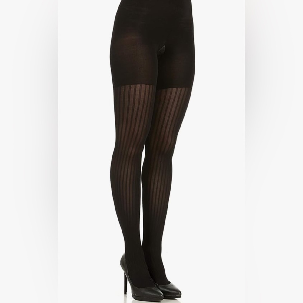 Star Power by Spanx Women's Ribbed Row Shaping Tights